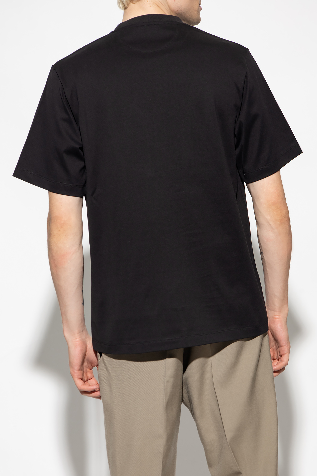 Black T-shirt with pocket Fendi - Vitkac GB